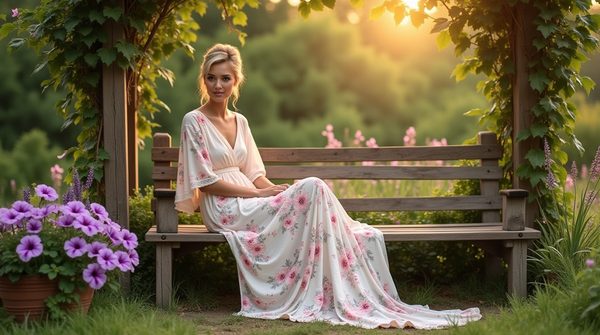 Robe champêtre en taille xs : l'élégance raffinée du romantisme estival