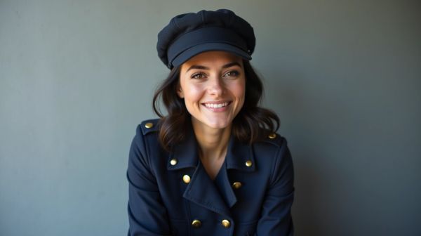 Style militaire avec une casquette ajustable et tendance