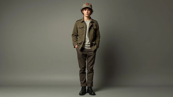 Style militaire avec une casquette ajustable et tendance